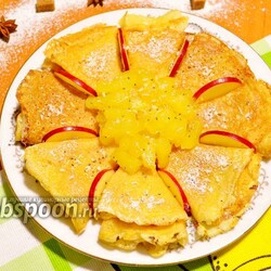 Кокосовые блины с ананасами