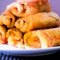 Яблочные роллы.