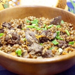 Гречка с печенью