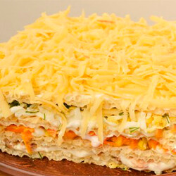 Селедочный торт: Очень нежная закуска