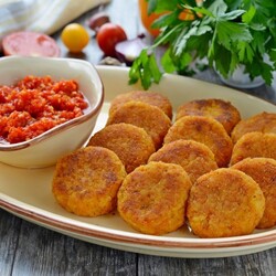 Морковно-рисовые котлеты