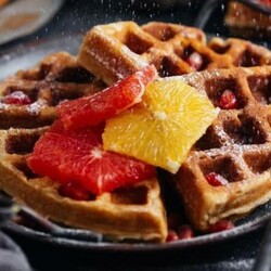 Рождественские вафли имбирные