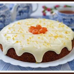 Морковный пирог с лимонным кремом