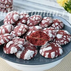 Печенье с трещинками «Красный Бархат»