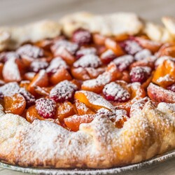 Галета с абрикосами и малиной / Десерт / Рецепты / Шеф-повар – простые и вкусные кулинарные рецепты, фото-рецепты, видео-рецепты