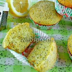 Лимонные кексы с маком