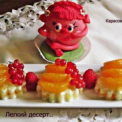 Легкий десерт с мандарином от Любови Карасовой