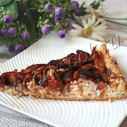 Пирог с рисом и баклажанами. Рецепт приготовления