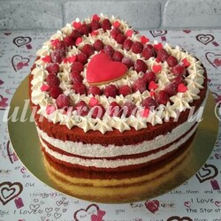 Торт Сердце — «Красный бархат»