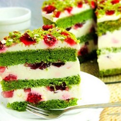 Шпинатный торт "Изумрудный бархат"