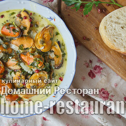 Мидии в сливочно-чесночном соусе с белым вином