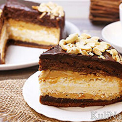 Торт «Сникерс» рецепт с фото пошагово