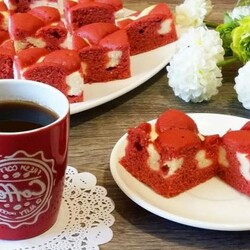 Бисквитный пирог Красный бархат