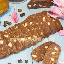 ✔️Сладкая колбаска из печенья рецепт с кофе