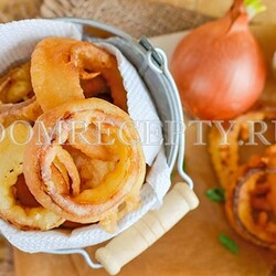 Луковые кольца в кляре: пошаговый рецепт с фото