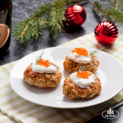 Закусочные лепешки с красной икрой | Пошаговый рецепт с фото | Мир Круп