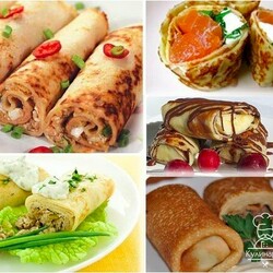 Начинки в блинчики 20 вариантов