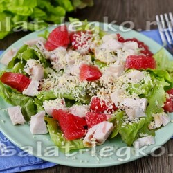 с копченой курицей