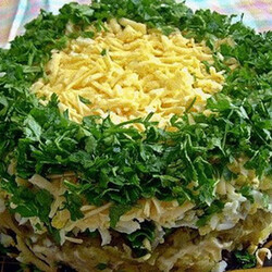 Салат с жареными шампиньонами - рецепт приготовления в домашних условиях