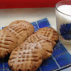 Нежное печенье с арахисовым маслом.