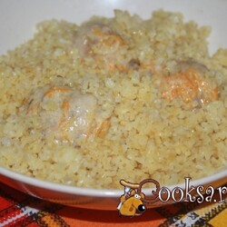 Рассыпчатый булгур в СВЧ за 15 минут фото рецепт приготовления