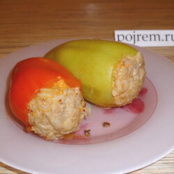 Болгарский перец, фаршированный мясом и рисом - пошаговый рецепт с фото