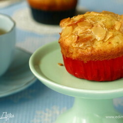 Маффины апельсиново-миндальные. Ингредиенты: мука, сливочное масло, апельсины