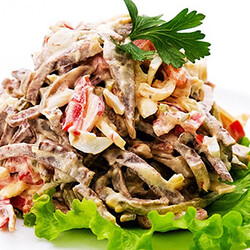 Салаты на Новый Год - рецепт приготовления в домашних условиях