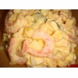 Быстрый салат с креветками