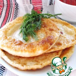 Лепешки по спирали с сыром и творогом