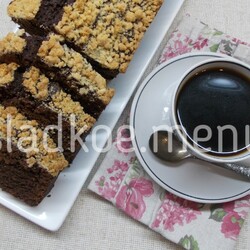 Шоколадный кекс со штрейзелем