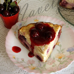 Пирог - запеканка вишнево-банановый для Вкусной минутки