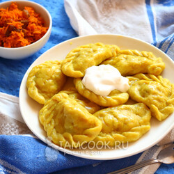 Вареники с морковью — рецепт с фото