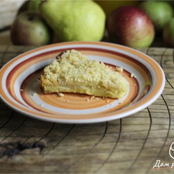 Яблочный пирог с кремовой начинкой – простой рецепт нежного и вкусного пирога