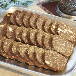 ✔️Сливочная колбаска с печеньем