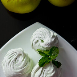 Домашний зефир яблоко-мята | Простые кулинарные рецепты с фотографиями