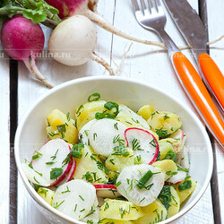 Салат из картофеля с редисом – рецепт приготовления с фото от Kulina.Ru