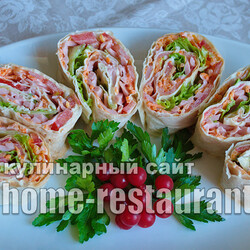 Лаваш с начинкой «Колбасная» - Домашний Ресторан