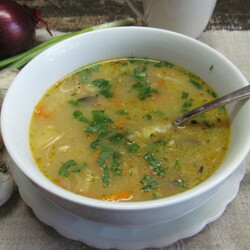 Суп из пшена с квашеной капустой