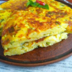 Ленивая ачма из лаваша с сыром на сковороде