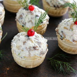 Тарталетки с грибами