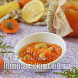Абрикосовое варенье с бананом и лимоном, рецепт с фото