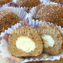 Пирожное Картошка с начинкой - простой и вкусный рецепт с пошаговыми фото