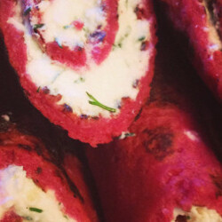 Свекольные блины на ряженке. Рецепт