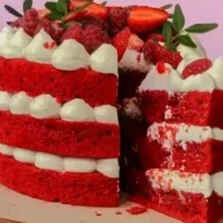 Коржи для торта красный бархат