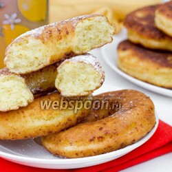 Творожные лимонные пончики