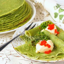 Шпинатные блины