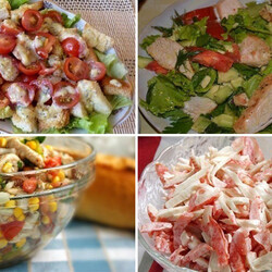 Подборка 10-ти салатов с помидорами