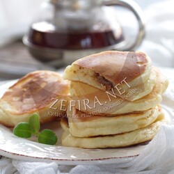 Необычные оладьи с шоколадом внутри