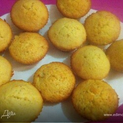 Апельсиновые кексы . Ингредиенты: мука, сливочное масло, сахар